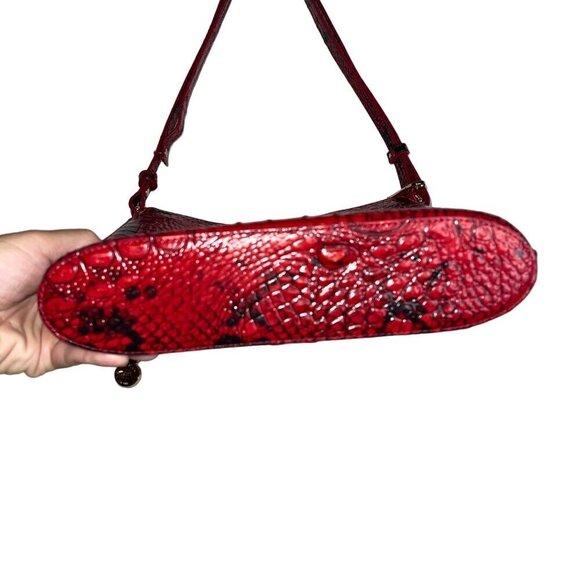 Brahmin Womens Crossbody Bag One Size Lipstick Ombre Melbourne Leather Adjustabl - Picture 10 of 10